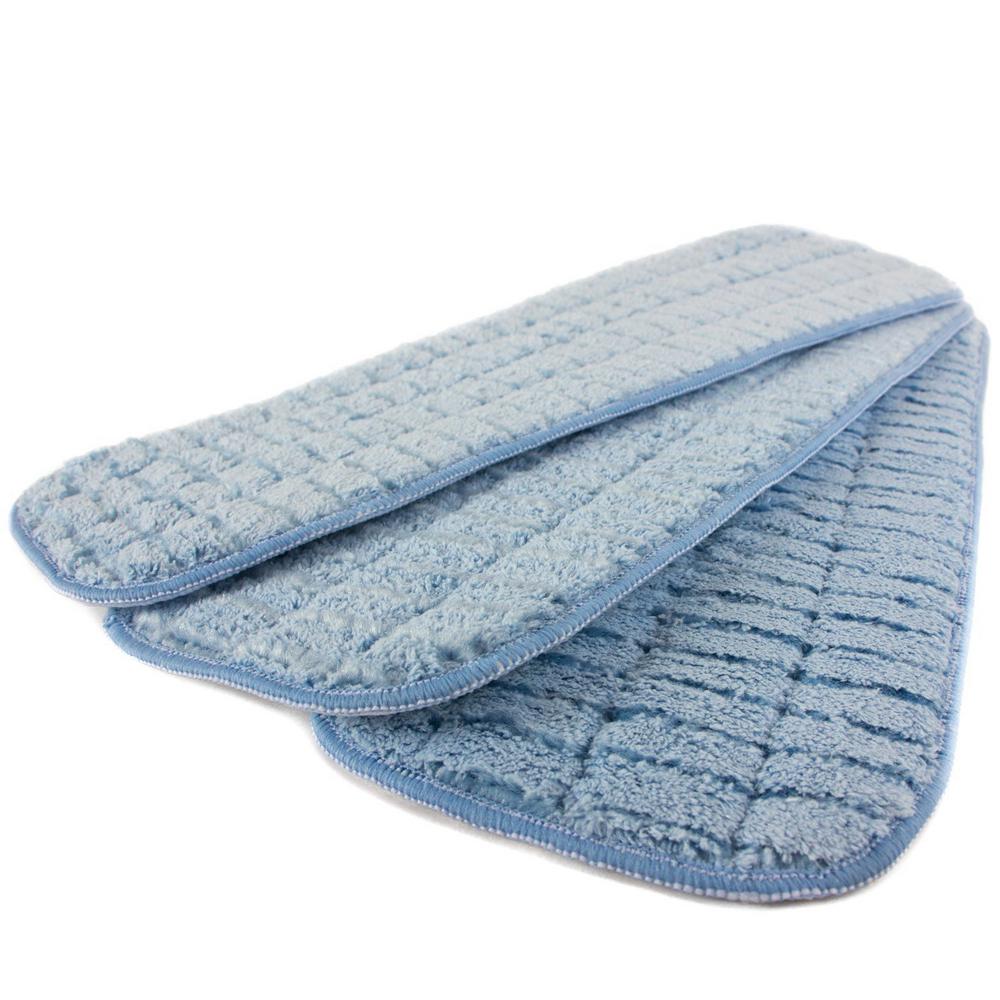Zwipes 18 in. Blue Microfiber Wet Mop Scrubbing Pad (3Pack)H1732 The Home Depot
