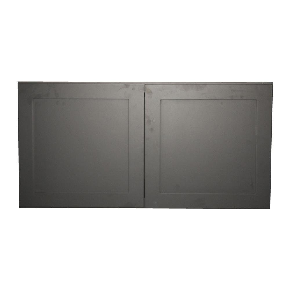 Krosswood Doors Black Satin Shaker Ii Ready To Emble 36x24x12 Krosswood Doors Black Satin Shaker Ii