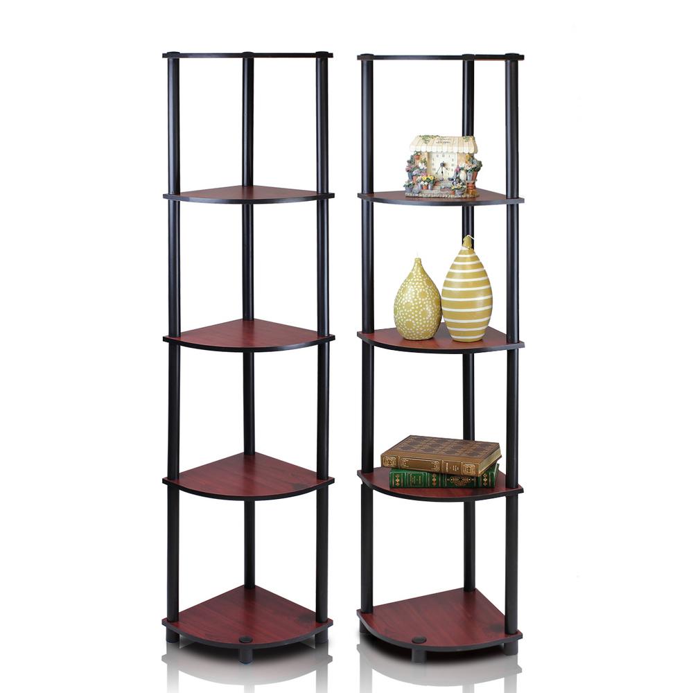 Furinno Dark Cherry The Home Depot - Axis Cherry Corner Stand Furinno Dark Cherry The Home Depot - Axis Cherry Corner Stand
