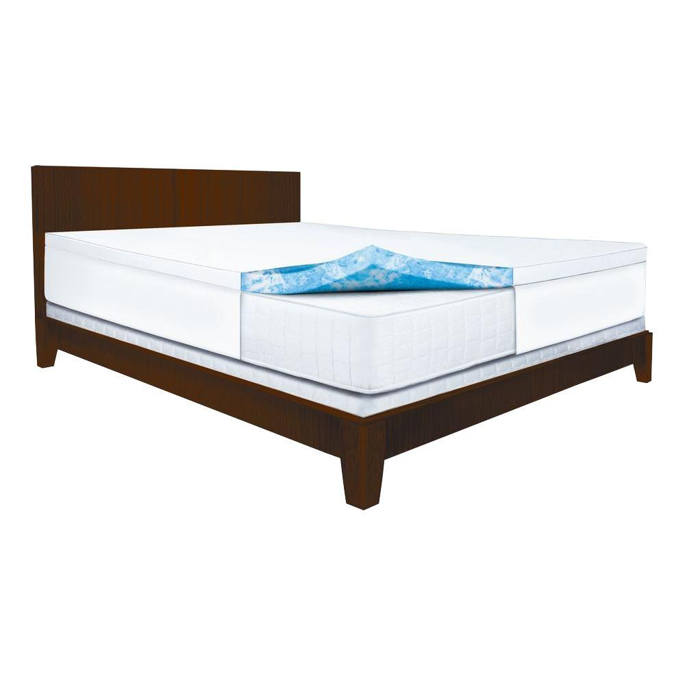 Sleep Innovations 2.5 in. Queen Gel Swirl Memory Foam ...