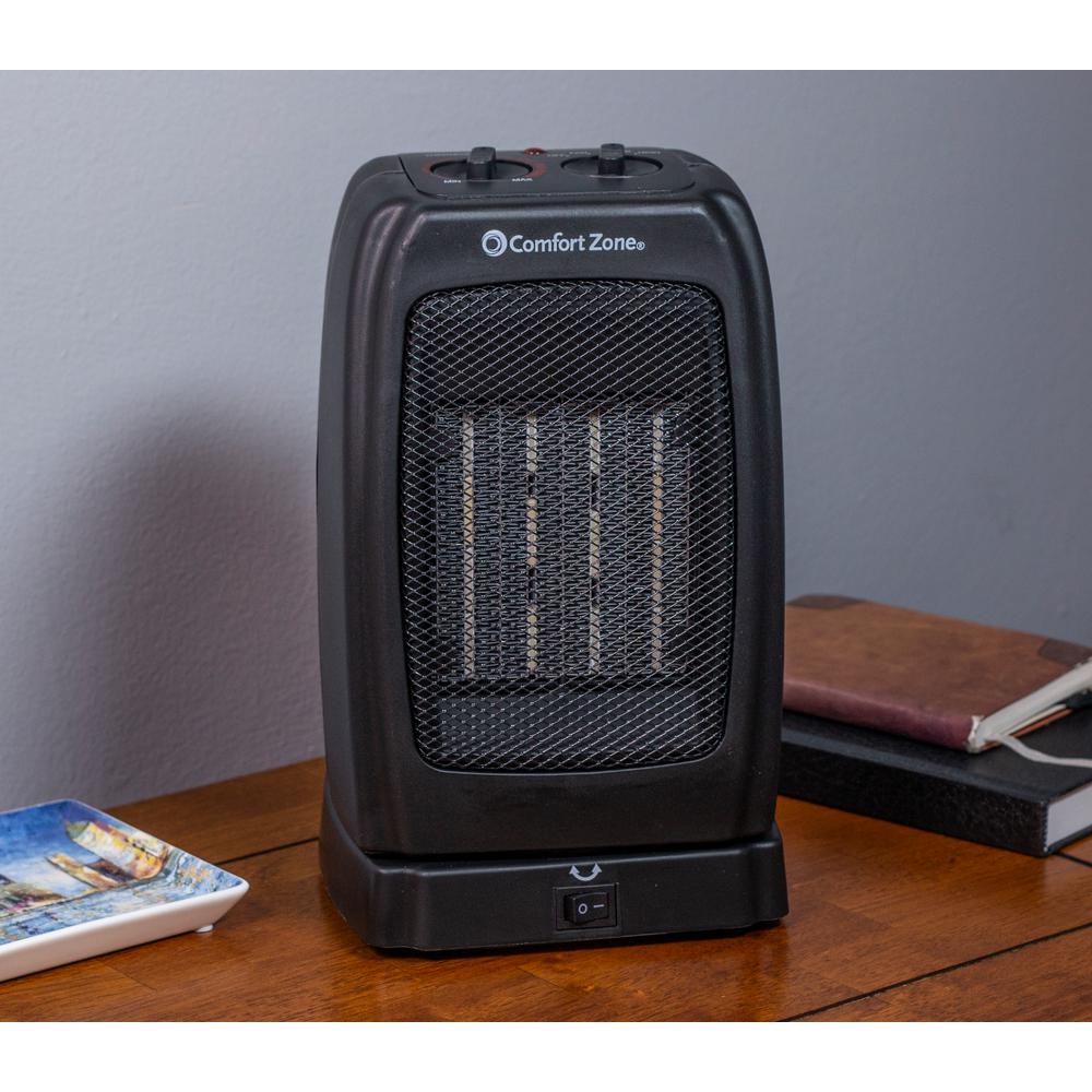 Comfort Zone 1 500 Watt Ceramic Electric Portable Heater With