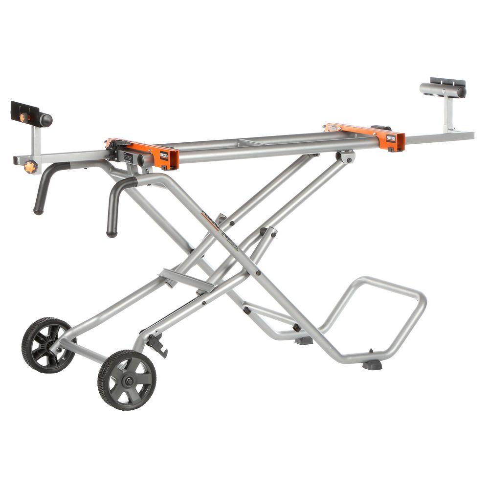 Ridgid Mobile Miter Saw Stand Ac9945 The Home Depot 