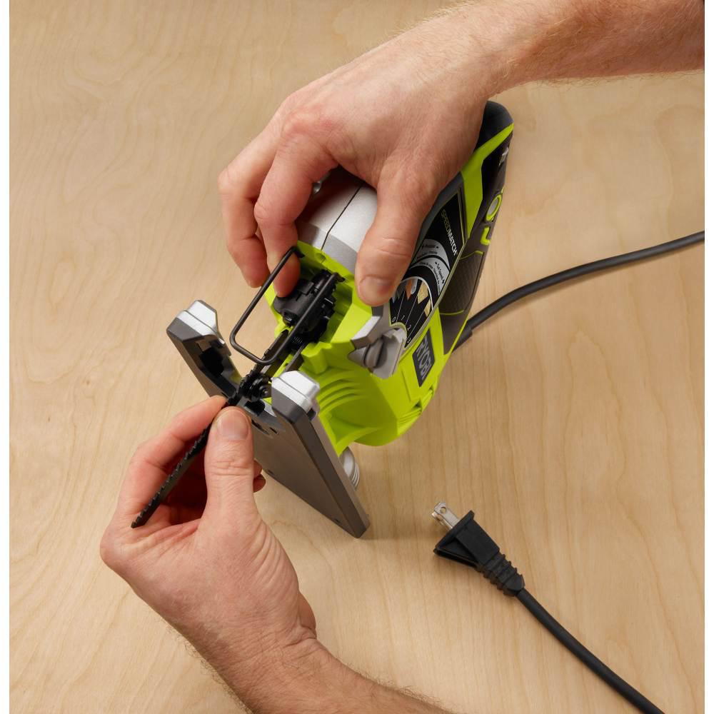 RYOBI 6 1 Amp Corded Variable Speed Orbital Jig Saw with SPEEDMATCH