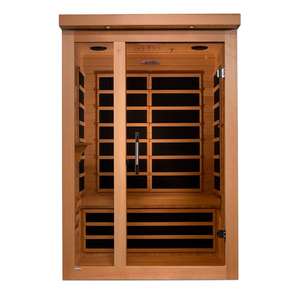 Better Life 2Person Infrared Sauna with Hemlock Wood, 6 Carbon Heaters, Chromotherapy and MP3