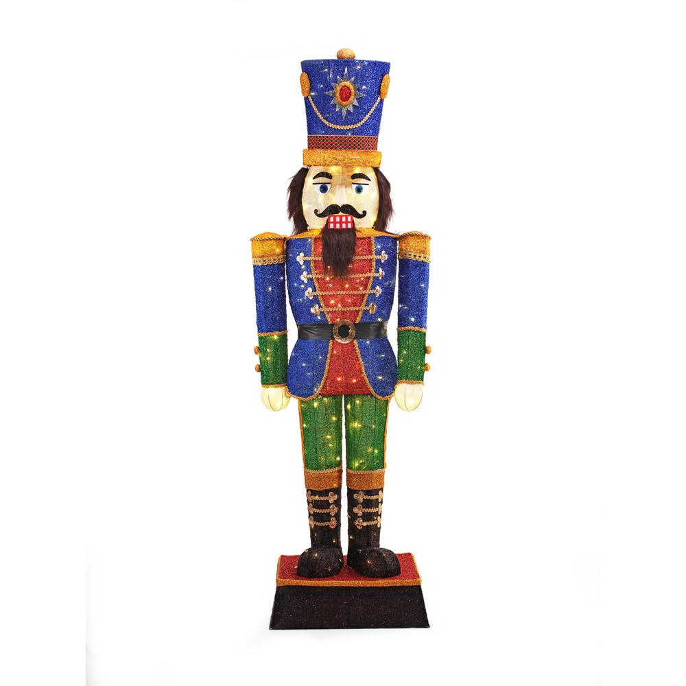 Home Accents Holiday Home Accents Holiday 72 in. LED Tinsel Nutcracker