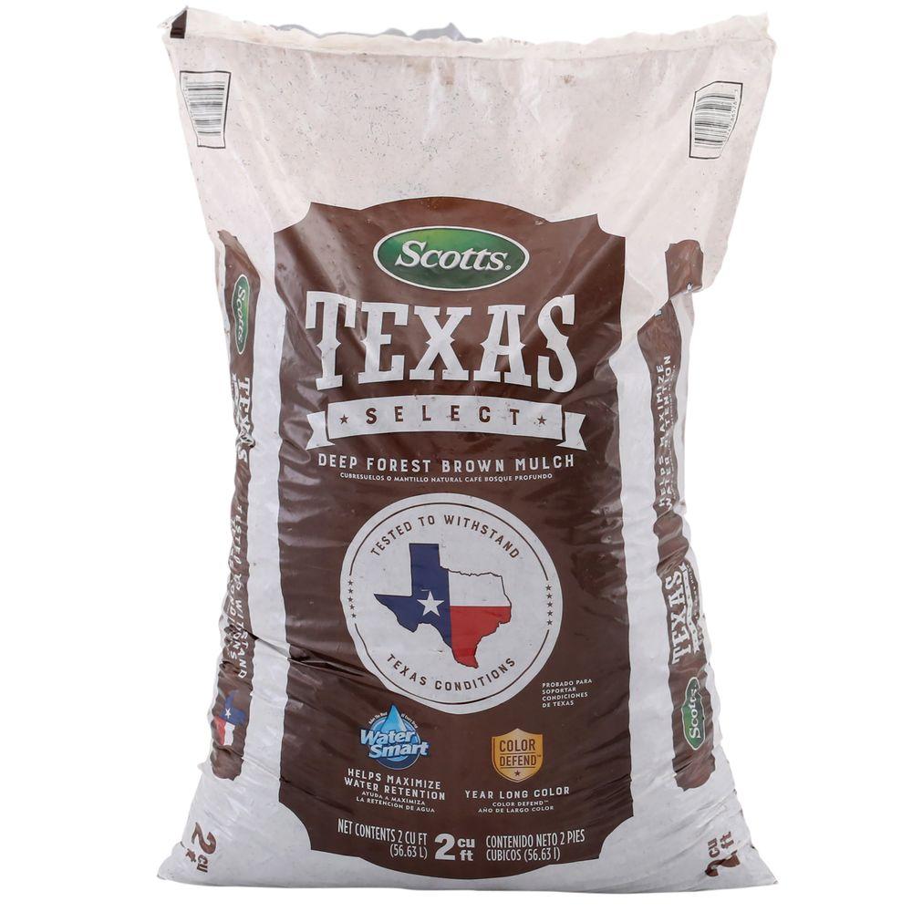 Scotts Texas Select 2 cu. ft. Deep Forest Brown Mulch88652600 The