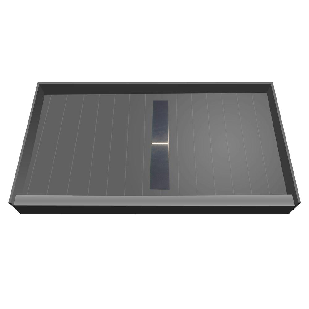 Redi Trench 42 in. x 60 in. Single Threshold Shower Base with Center