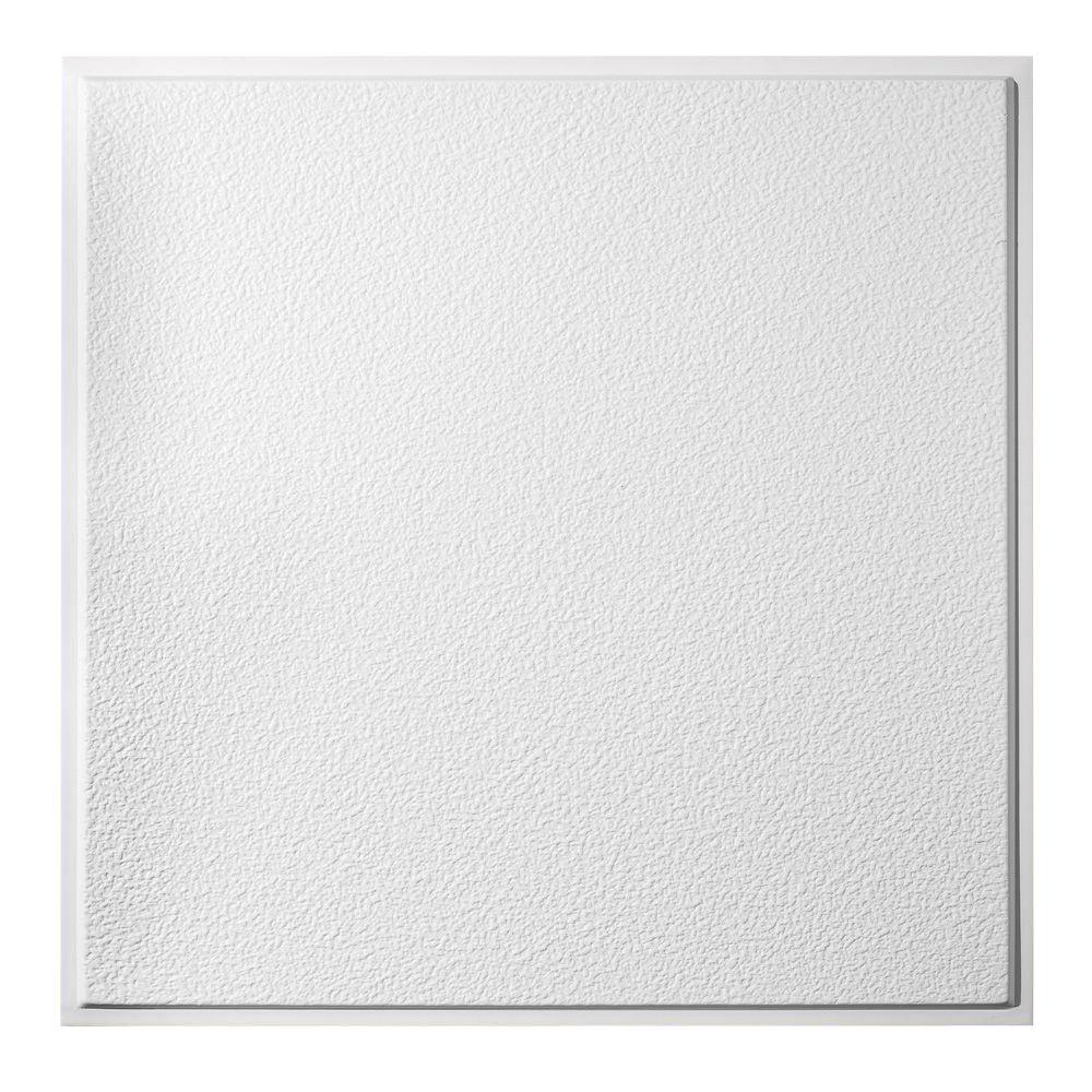 Genesis 2 Ft X 2 Ft Stucco Pro Revealed Edge Lay In Ceiling Tile