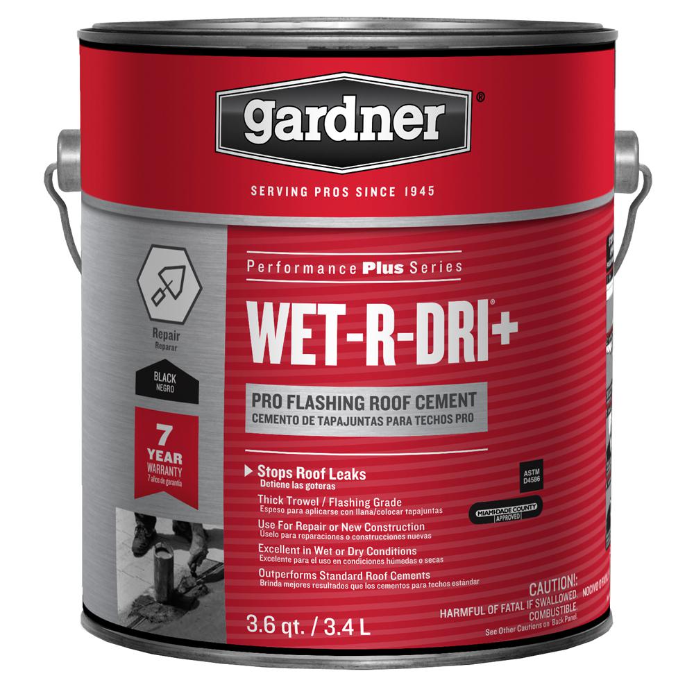 Gardner 3 6 Qt Wet R Dri Pro Flashing Cement Roofing Adhesive 7341 Ga The Home Depot