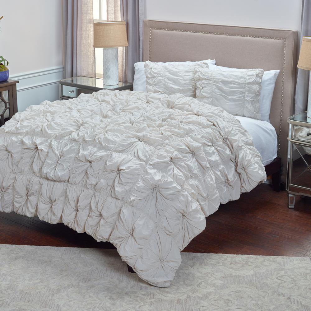 rizzy home plush dreams 3 piece comforter se