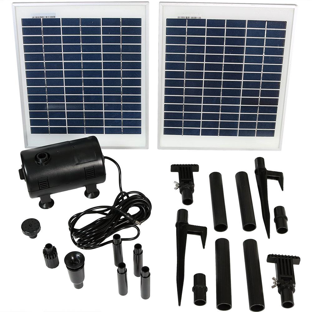 Sunnydaze Decor 396 GPH Solar Fountain Pump and Solar Panel KitSLP109
