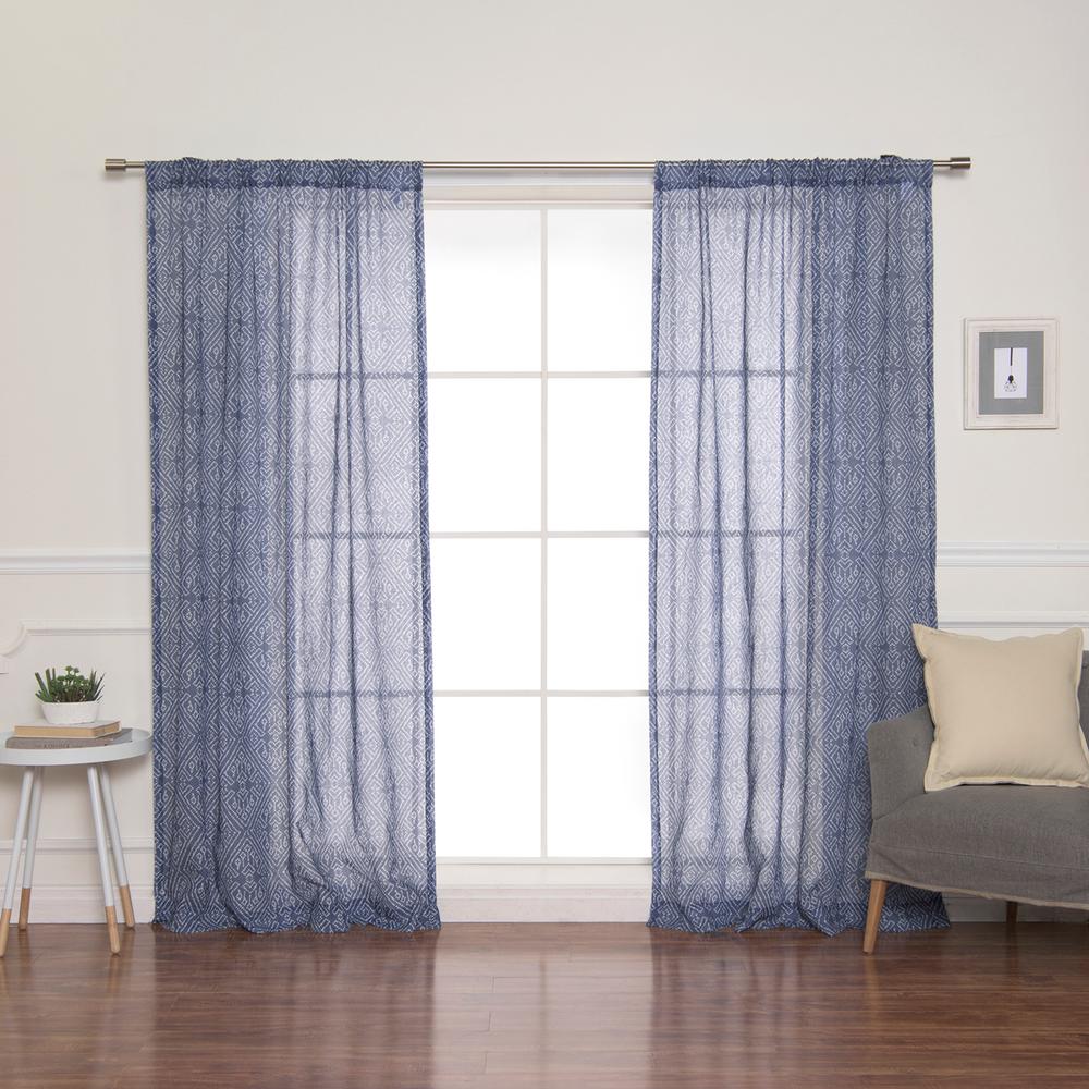 84 in. L Diamond Confetti Curtains in Indigo (2Pack)YG_05_RDP_NPIPP