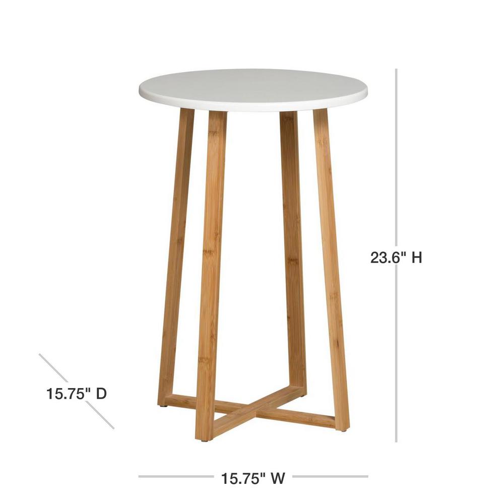 Eccostyle White Tall Display Table Cbbft0013wm The Home Depot Eccostyle White Tall Display Table