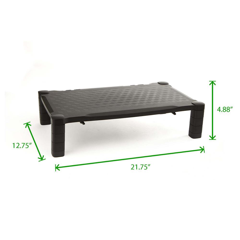 Mind Reader Extra Wide Monitor Stand With Height Adjustable For