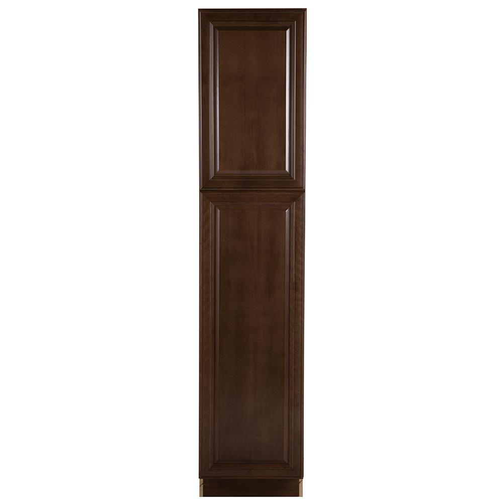 Hampton Bay Benton Assembled 18x84x24 In Pantry Utility Cabinet