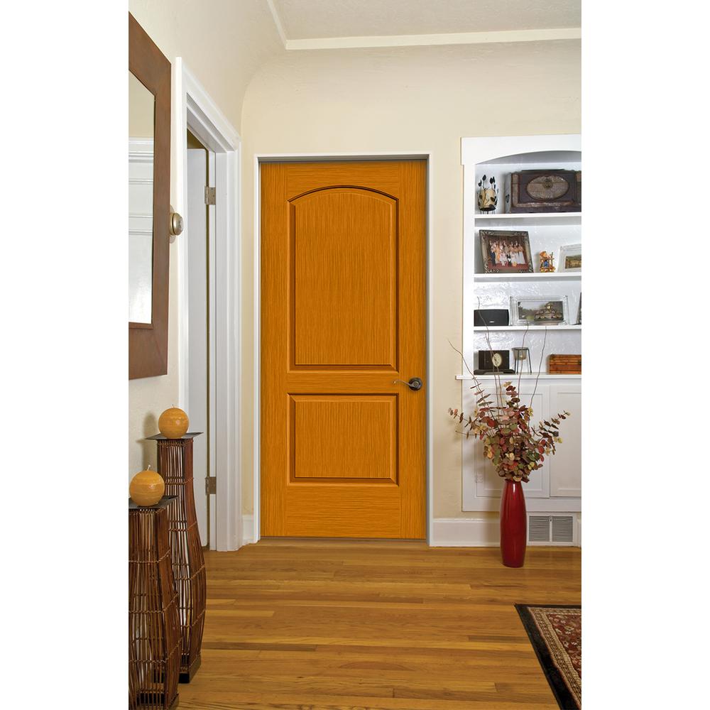 Jeld Wen 36 In X 80 In Continental Saffron Stain Right Hand