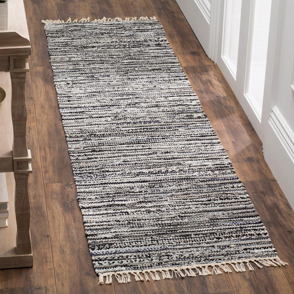 Safavieh Rag Rug Gray 2 Ft 3 In X 9 Runner Rar128a 29 Safavieh Rag Rug Gray 2 Ft 3 In X 9