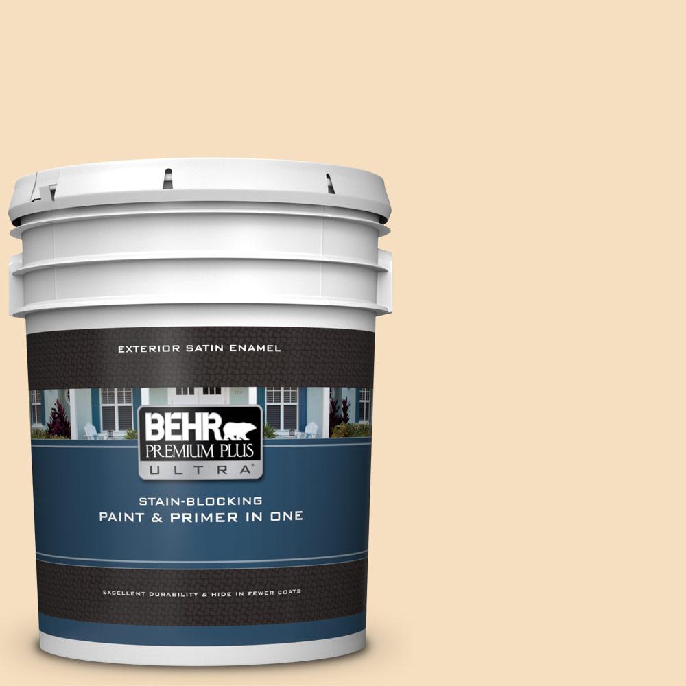 BEHR Premium Plus Ultra 5 Gal 320E 2 Cracked Wheat Satin Enamel   Cracked Wheat Behr Premium Plus Ultra Paint Colors 985005 64 1000 