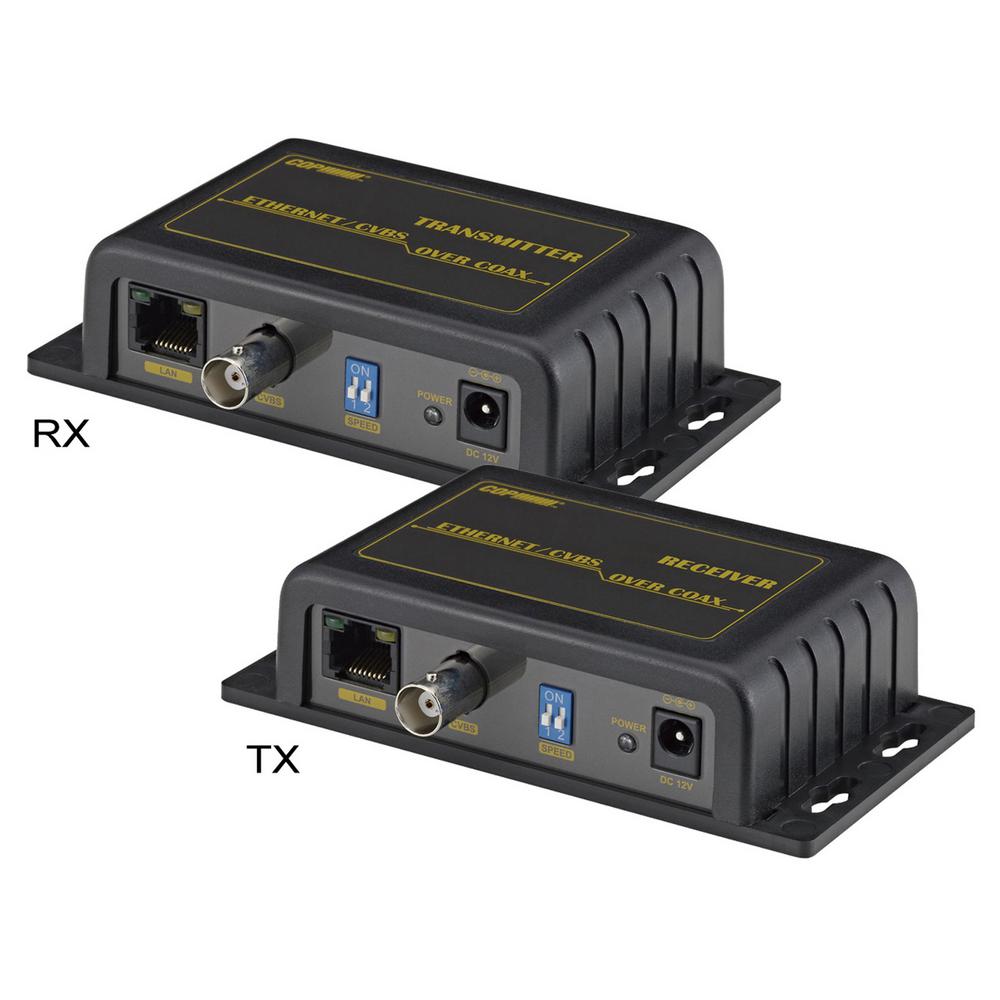SPT IP LAN and Analog Over Coax Transceiver Extender in Black15EOC02K  The Home Depot