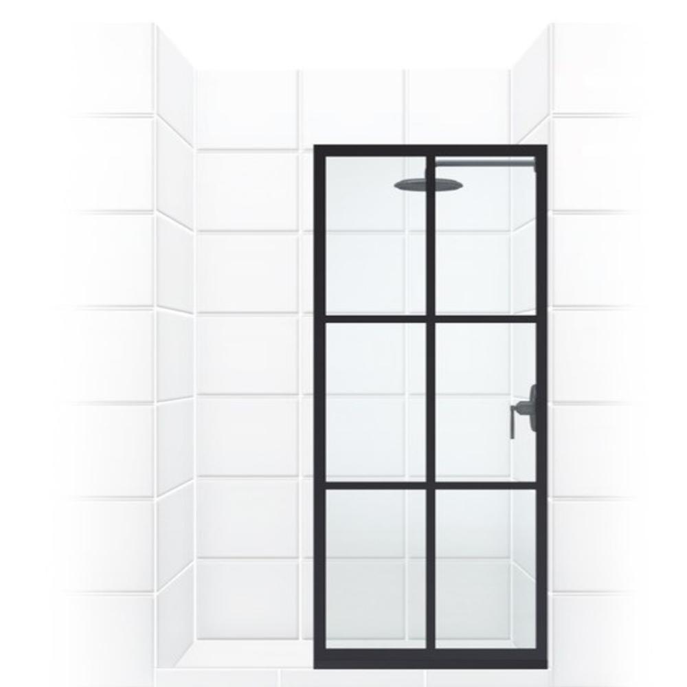 Gridscape Series 36 in. x 80 in. Factory Window Framed Fixed Shower