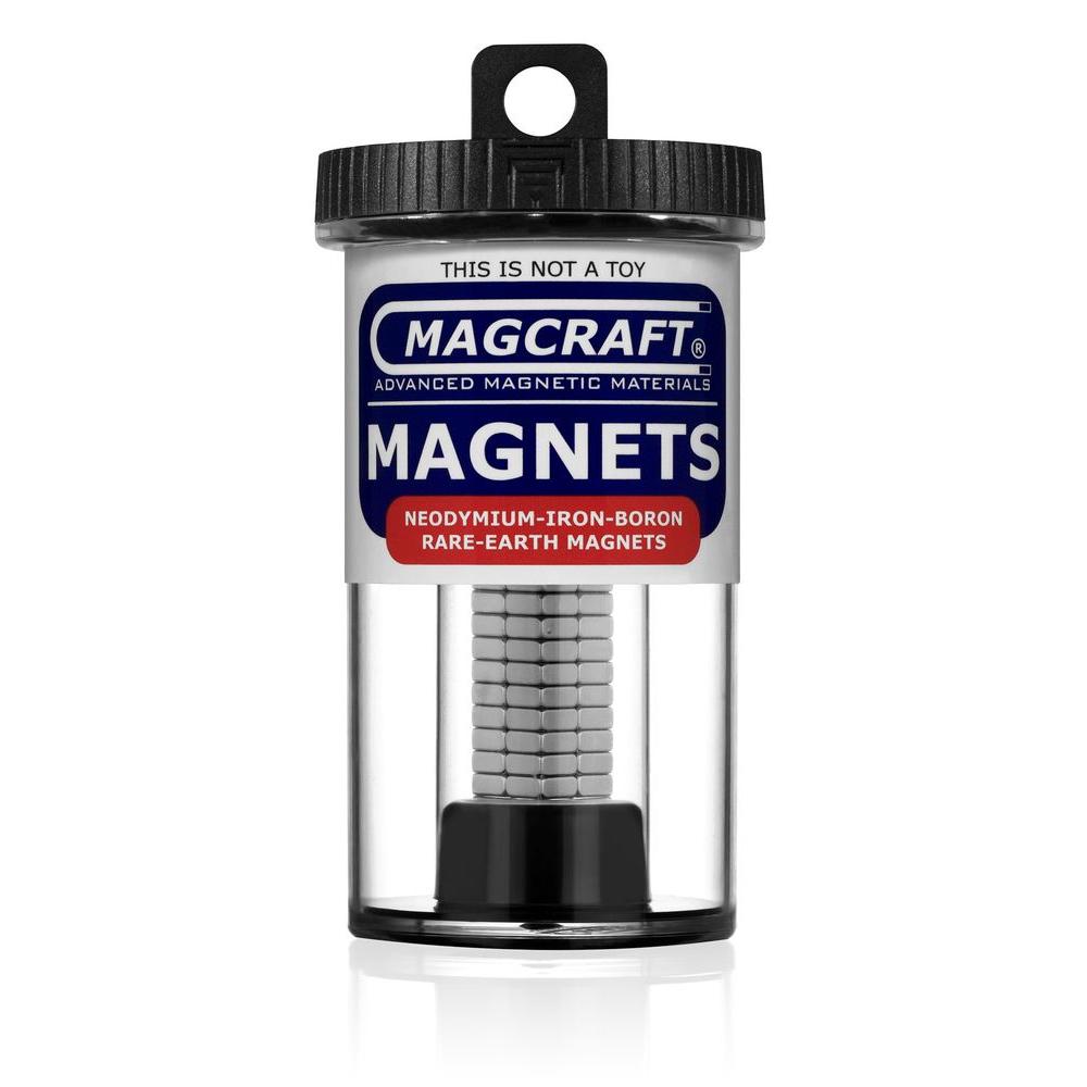 Magcraft Rare Earth 1/4 inch x 1/4 inch x 1/10 inch Block Magnet (50-Pack) by Magcraft