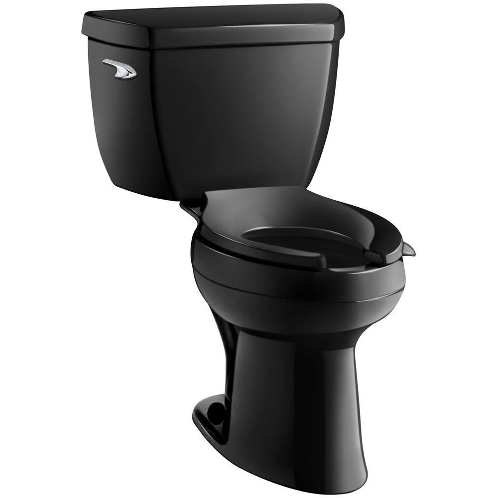 Almond Kohler K-3493-RA-47 Highline Classic Pressure Lite Comfort Height Elongated 1.4 gpf Toilet with Right-Hand Trip Lever Less Seat