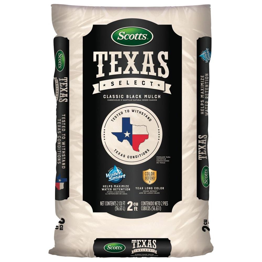 Scotts Texas Select 2 Cu Ft Clic Black Mulch 88552600 The Scotts Texas Select 2 Cu Ft Clic Black Mulch