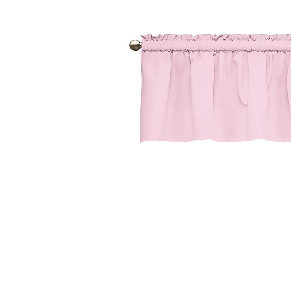 Eclipse Kids Microfiber Blackout Window Valance In Pink 42 W Kids Microfiber Blackout Window Valance