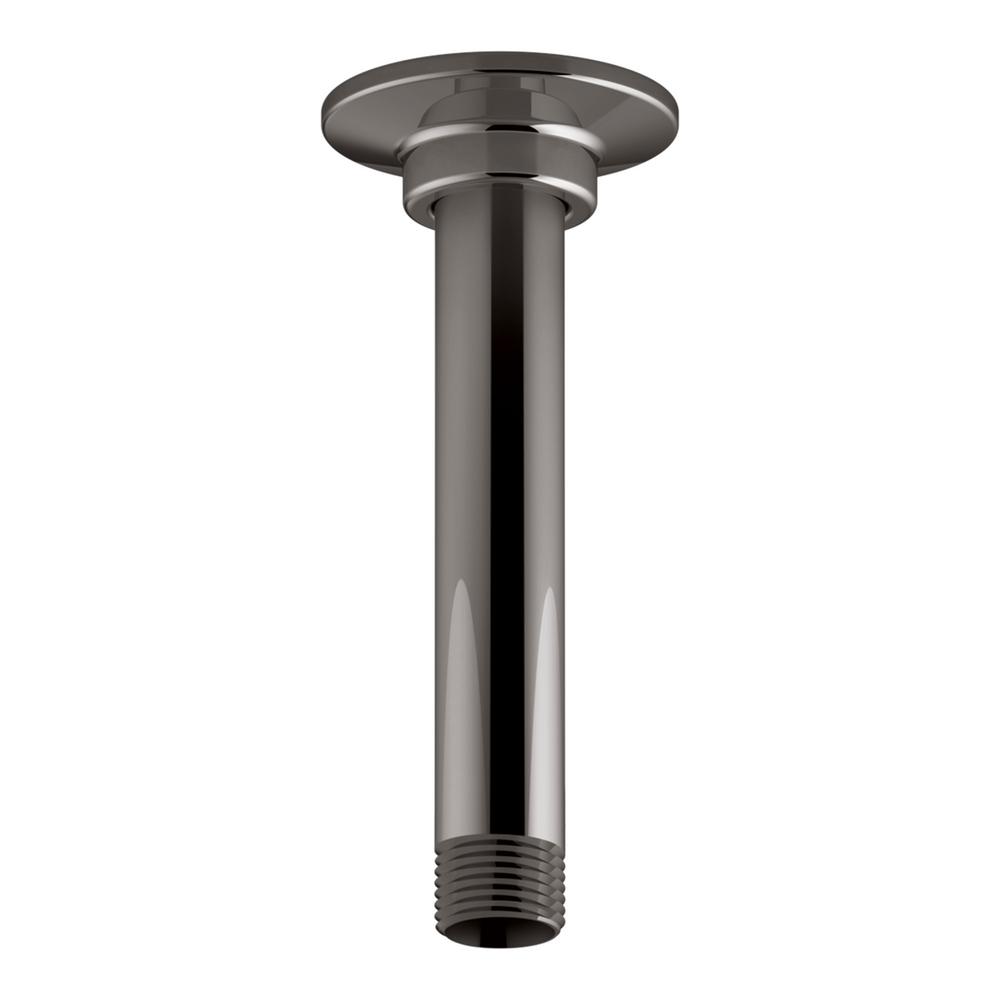 KOHLER 6 in. Ceiling Mount Shower Arm and Flange in Vibrant TitaniumK