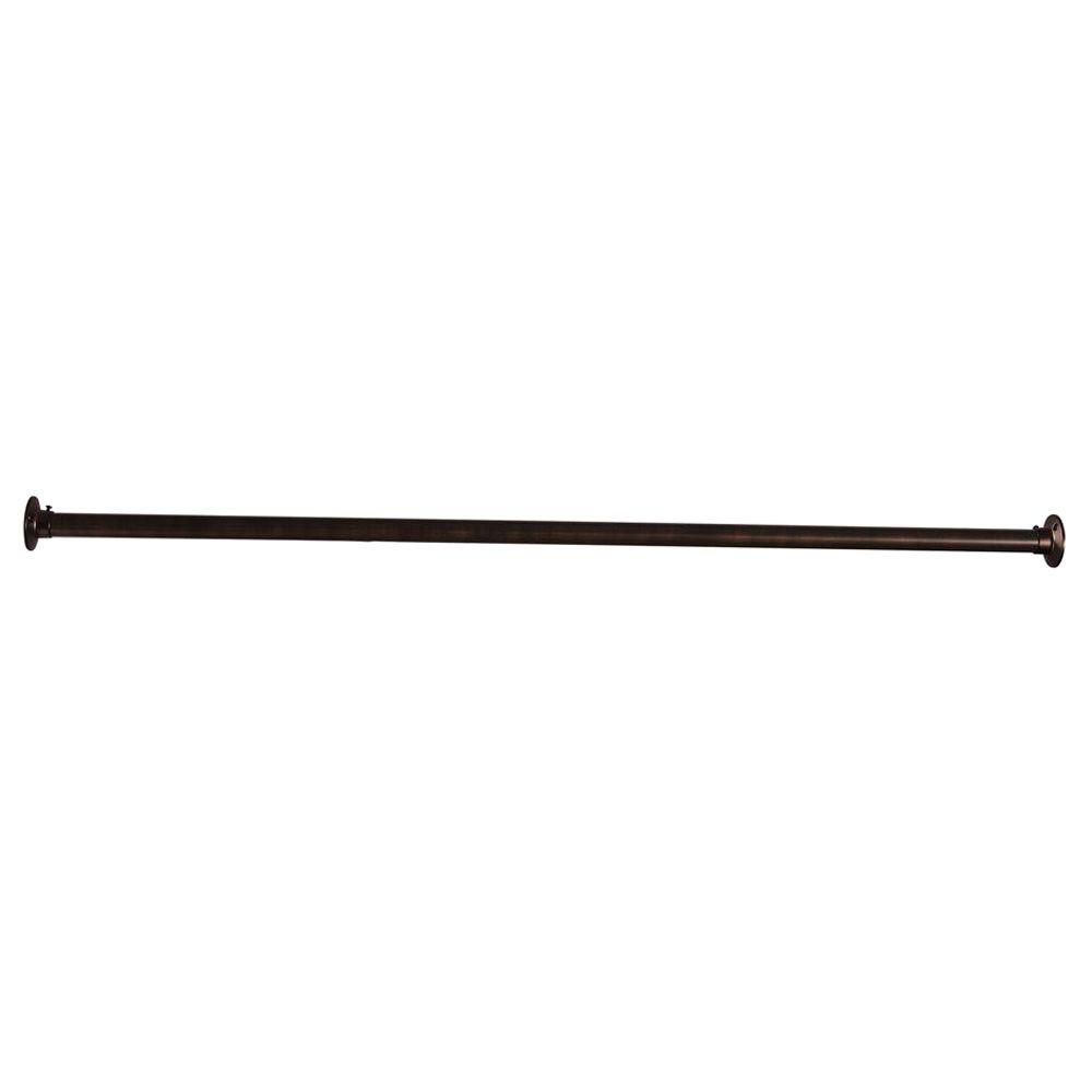 Barclay Products 60 in. Straight Shower Rod in Oil Rubbed Bronze4100