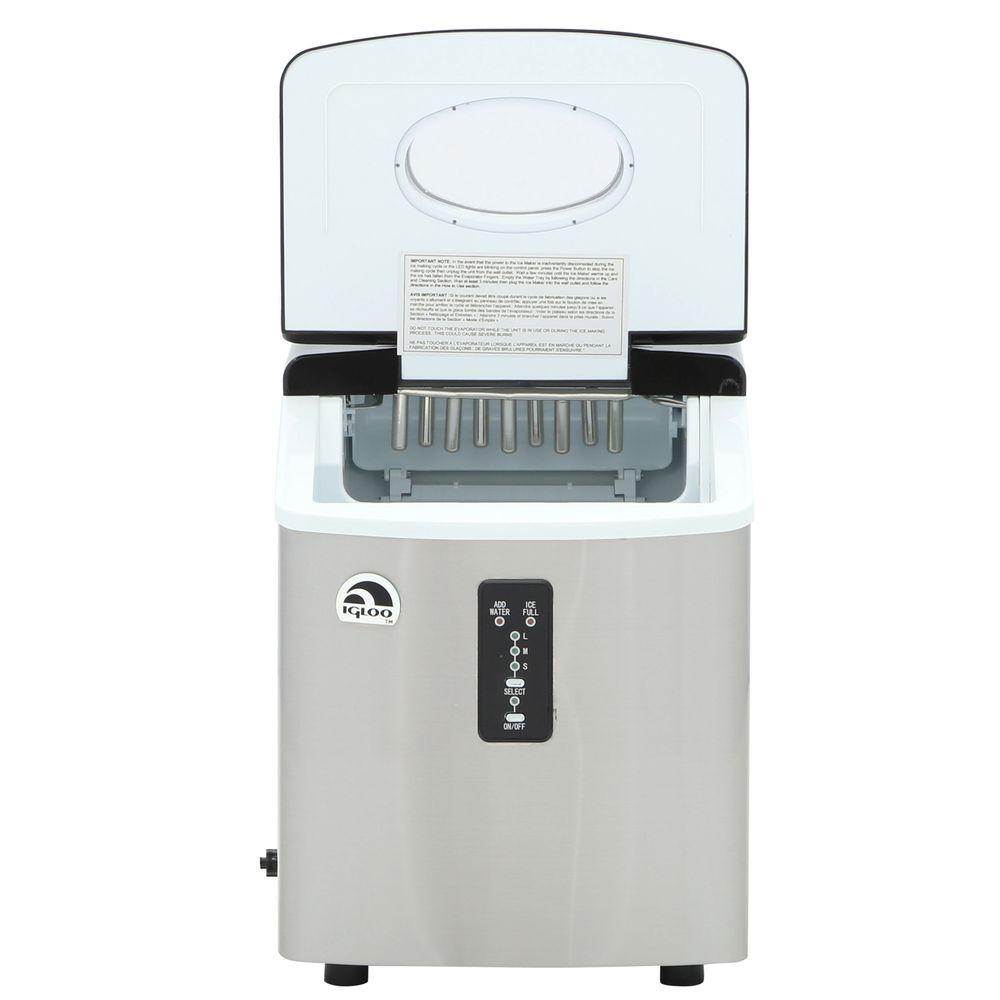 IGLOO 26 lb. Freestanding Ice Maker in Stainless SteelICE103 The