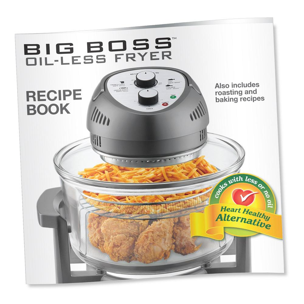 Big Boss 16 Qt. Convection Countertop Oilless Fryer Oven, Silver 8605
