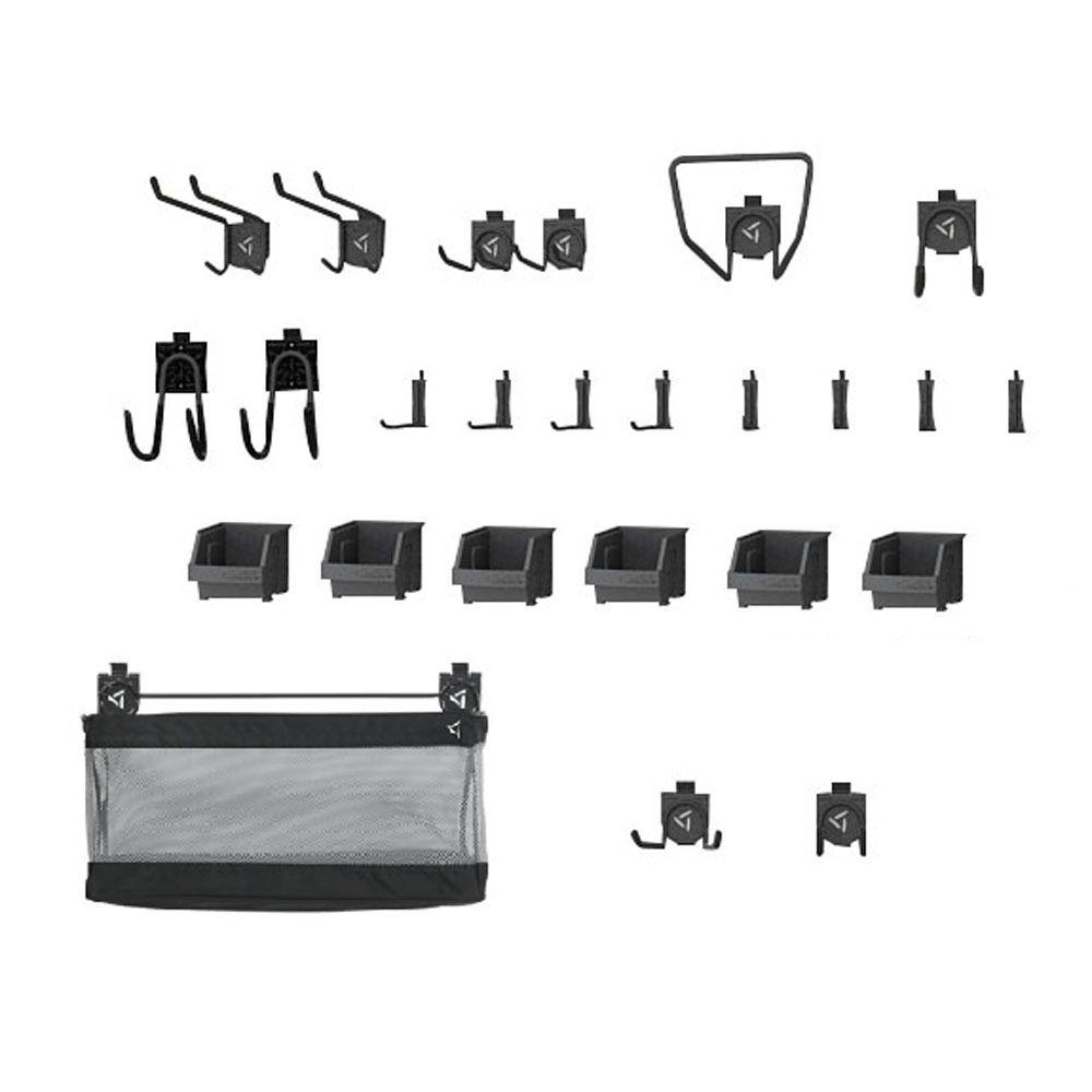 Rubbermaid FastTrack Garage Rail Accessory Starter Kit (7Piece