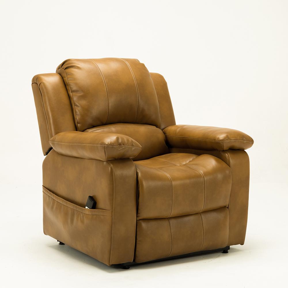 Quality Components Plus Spence Camel Faux Leather Lift Chair 807255 The Home Depot