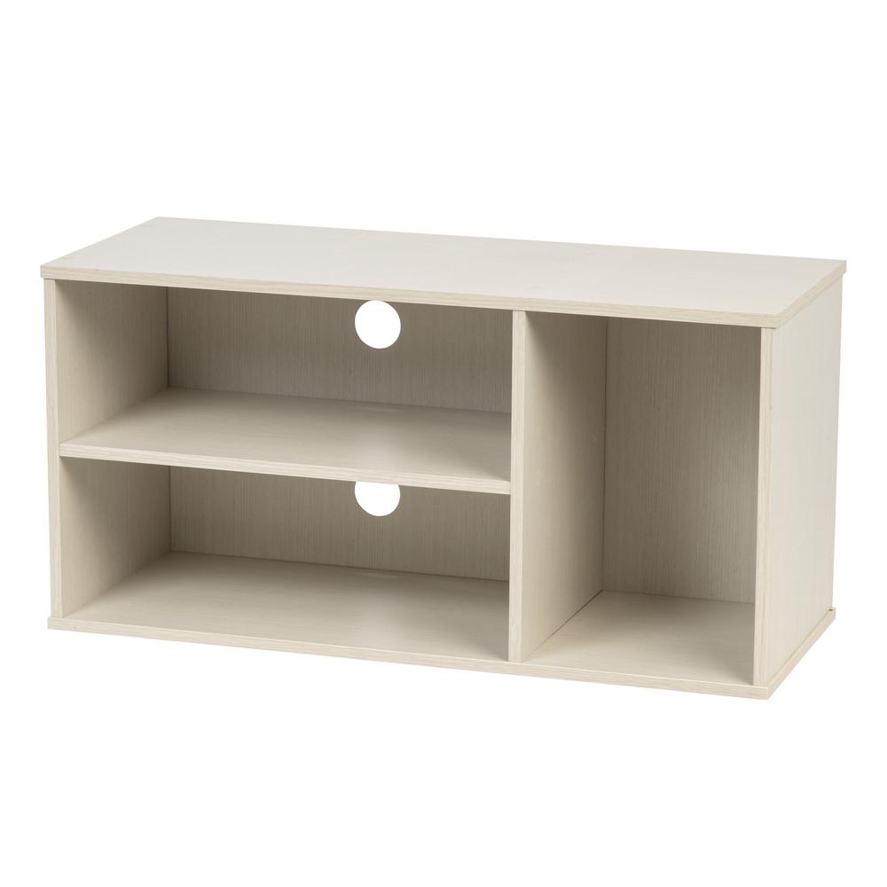 Iris Waku Series White Tv Stand 596253 The Home Depot