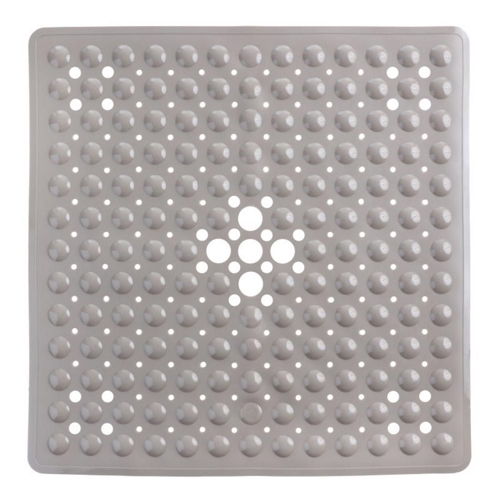 SlipX Solutions 21 in. x 21 in. Square Shower Mat in Tan056101 The