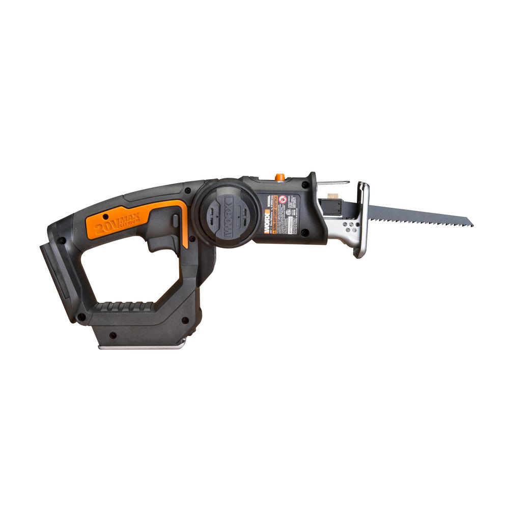 New WORX WX550L.9 20V AXIS 2in1 Reciprocating Saw and Jigsaw with