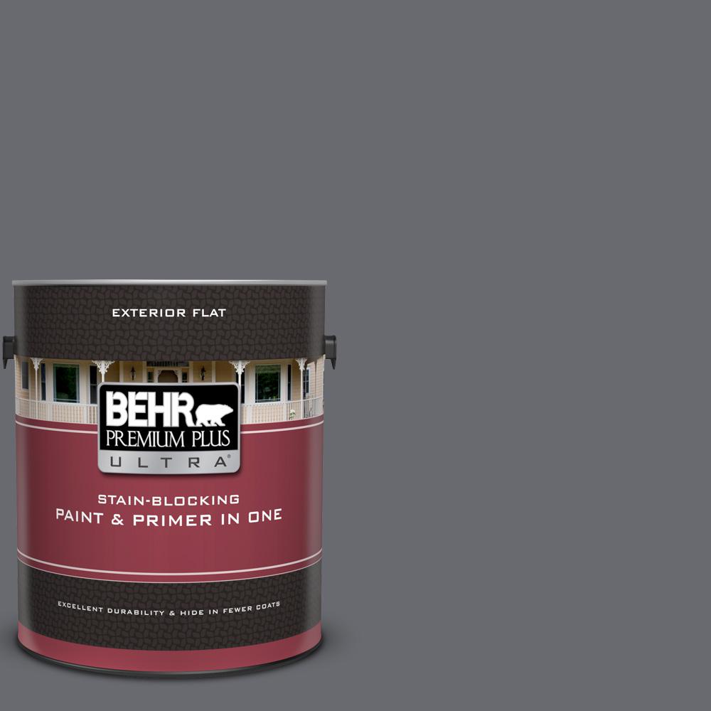 BEHR Premium Plus Ultra 1 gal. T1615 Charcoal Plum Flat