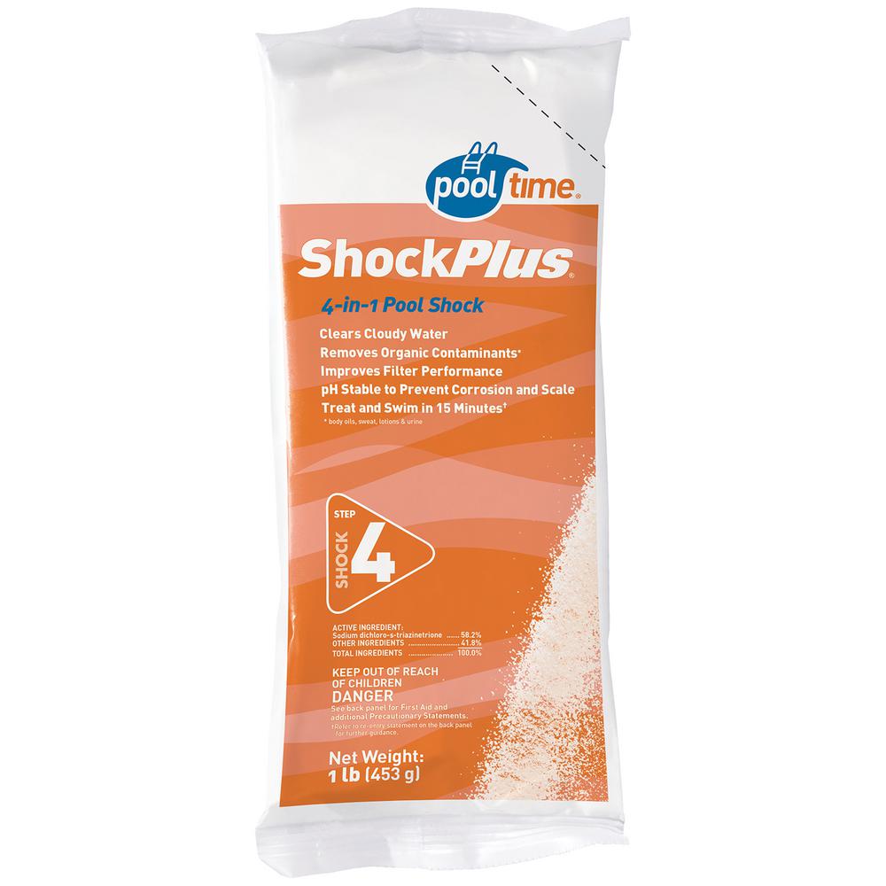 PoolTime 1 lb. Shock Plus12136PTM The Home Depot