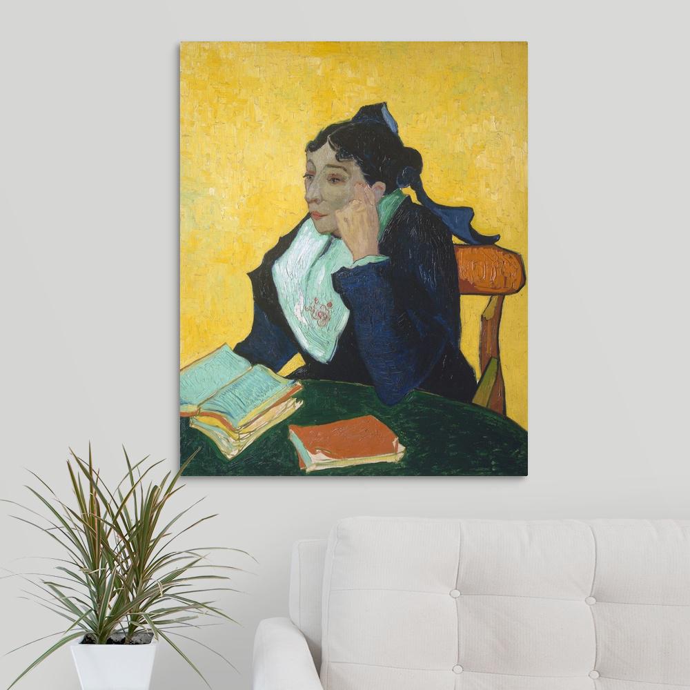 Larlesienne Madame Joseph Michel Ginoux Marie Julien 1848 1911 By Vincent 1853 1890 Van Gogh Canvas Wall Art