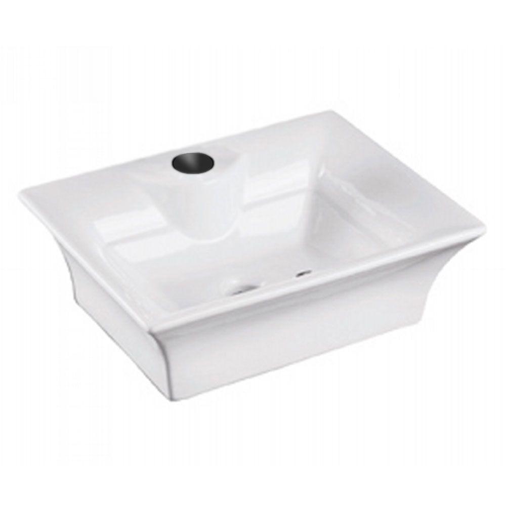 Whitehaus Collection Above Counter Bathroom Sink in White ...