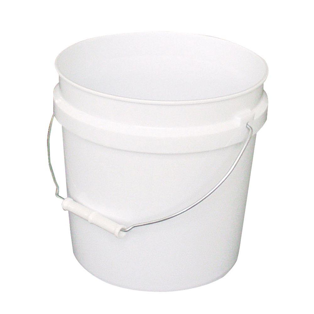 Leaktite 2Gal. White Plastic Bucket (Pack of 3)209331 The Home Depot