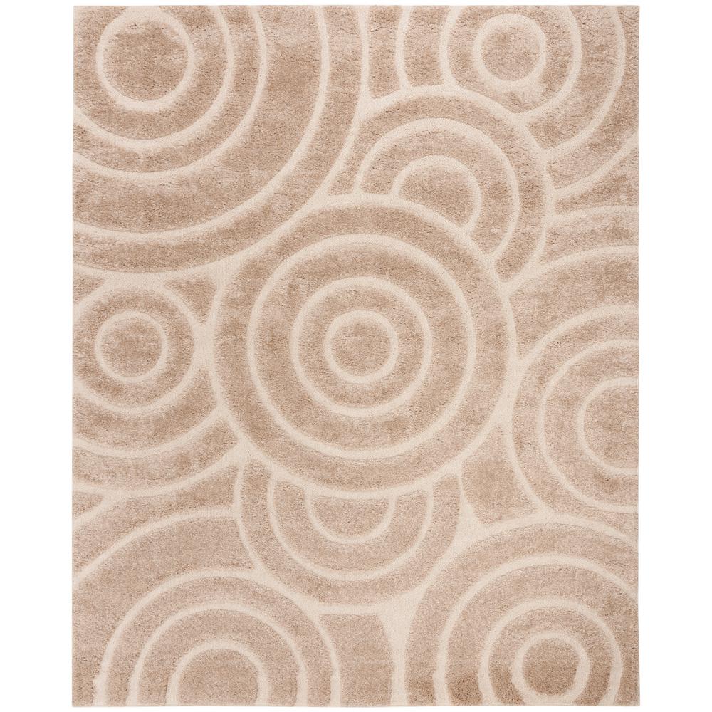 Safavieh Memphis Shag Cream 8 ft. x 10 ft. Area RugSG830E8 The Home