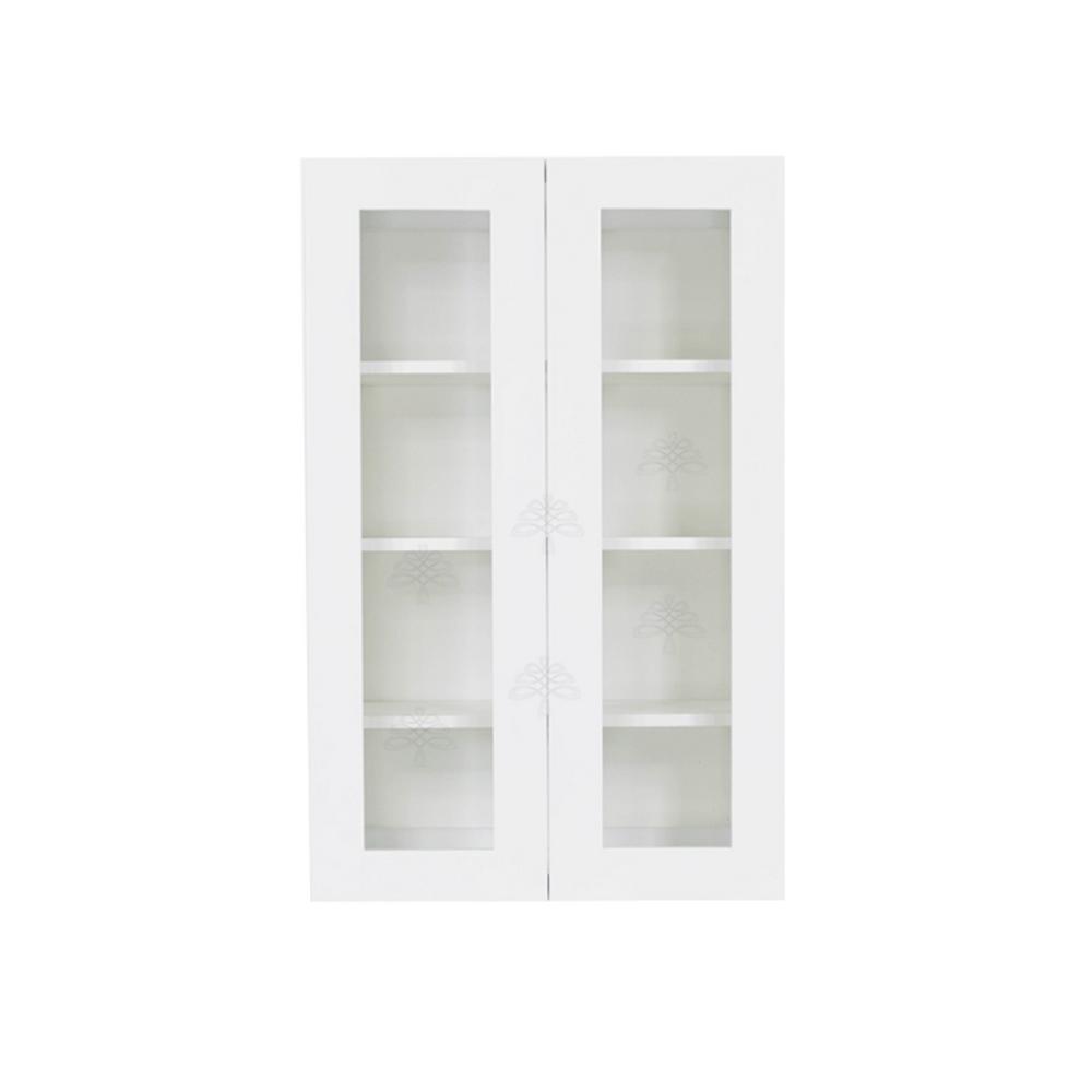Lifeart Cabinetry Shaker Assembled 24x42x12 In Wall Mullion Door