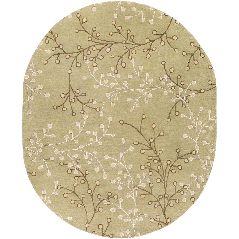 Oval 8 X 10 9 X 12 Brown Area Rugs Rugs The Home Depot