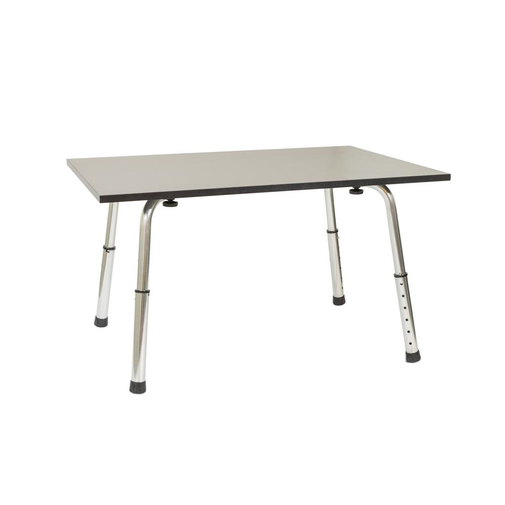 Ergomax Office The Home Depot Black Extra Long Portable And Versatile Height Adjule Laptop Workstation Standing Desk