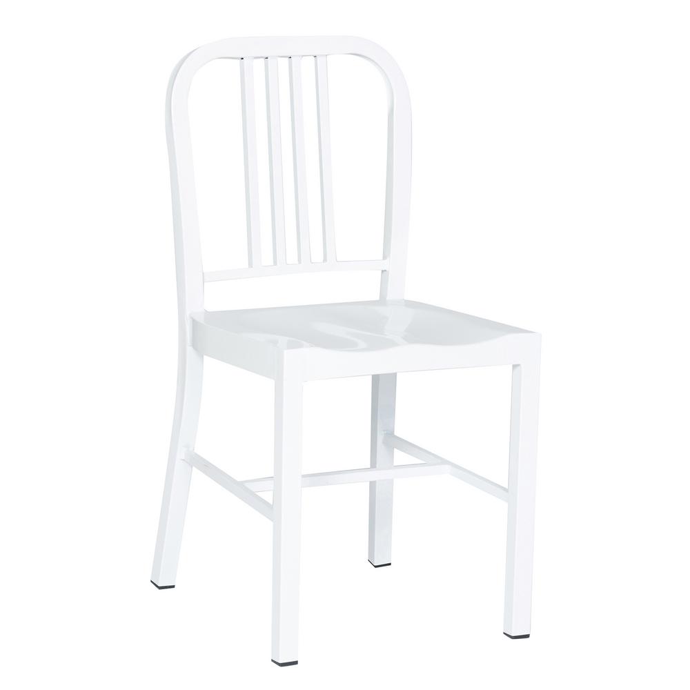 Kollu Beyaz Eames Sandalye Metal Ayakli