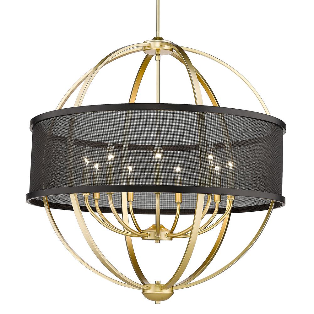 Golden Lighting Colson 6Light Olympic Gold Globe Chandelier31676 OG