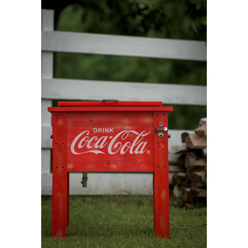 olympia coca cola 65qt hard cooler