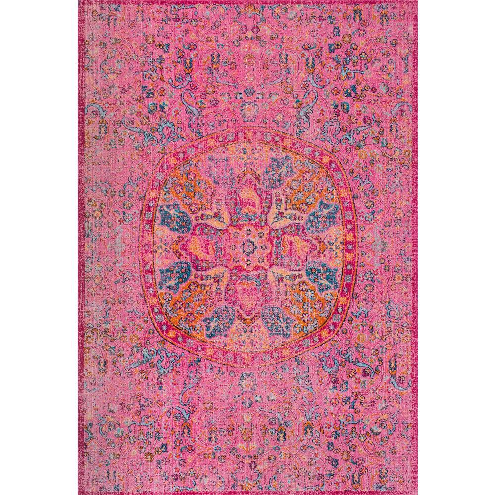 Nuloom Celina Floral Mandala Pink 5 Ft X 8 Ft Area Rug